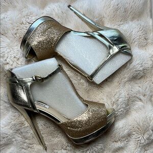 Steve Madden Gold Women's High Heel Sandals